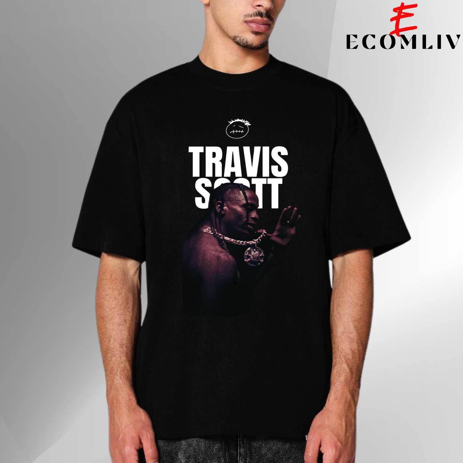 Travis Scott Graphic T Shirt, Unisex Hip Hop Tee, Streetwear Concert Merch